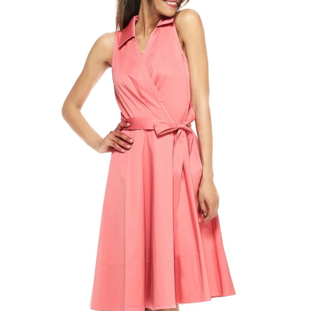 Gal Meets Glam Pink Wrap Dress - 6P